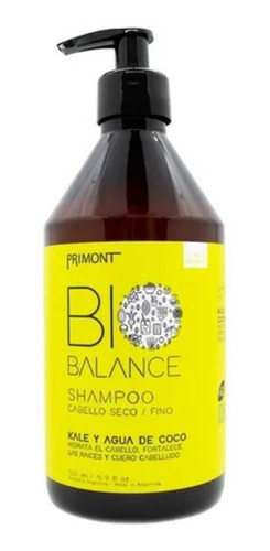Shampoo Bio Balance Kale Y Agua De Coco - Primont 500ml 0