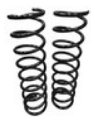 2 Espiral De Amortiguador Delantero Faw  N5  Original 0