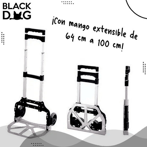 Carro De Mano Plegable Y Extensible Carga Hasta 80kg  Bde 1