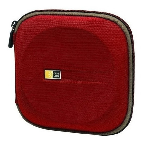 Funda Case Logica Eva Moldeada Para Cd / Dvd 24 Rojo 0