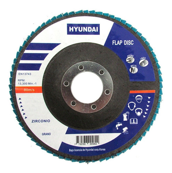 Disco Flap Ox.zirconio 115x22.2 Gr.100 (5 Unidaes) 0 Disco Flap Ox.zirconio 115x22.2 Gr.100 (5 Unidaes) 0