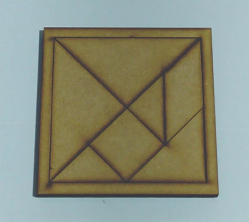 Tangram Juego Didáctico_pack X 30u - Mdf Con Base 1