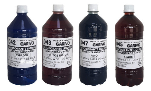 Desodorante De Piso Esencias Concentradas P/ Diluir X 4 Unid 0
