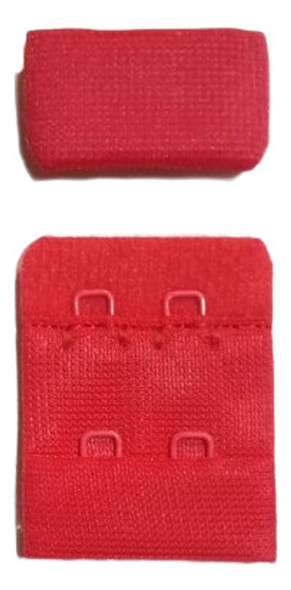 Gancho Corpiño Rojo 30 Mm 2 Posiciones X 50 Uds 0