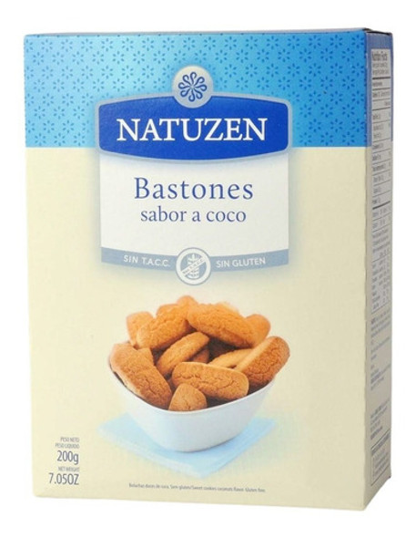 Galletitas Bastoncitos Natuzen De Coco Sin Tacc 200g Pack X3 1