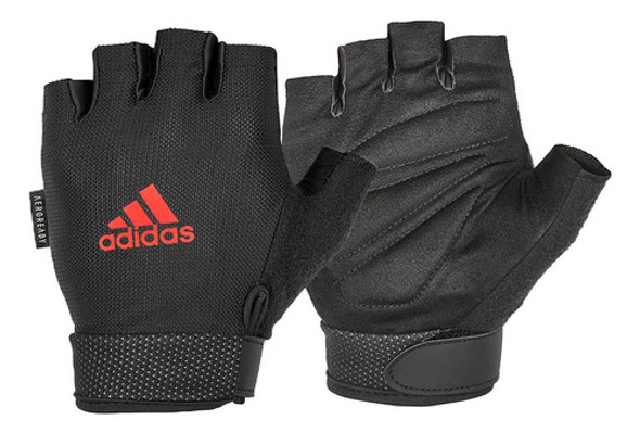 Guantes De Entrenamiento Negro Con Rojo Talle M adidas 0