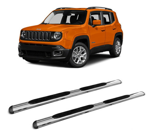 Estribo Ovalados Cromados Jeep Renegade 0 Estribo Ovalados Cromados Jeep Renegade 0