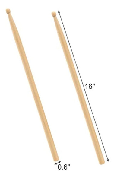 Suwimut 12 Pares De Baquetas, Baquetas Con Punta De Madera D 1 Suwimut 12 Pares De Baquetas, Baquetas Con Punta De Madera D 1