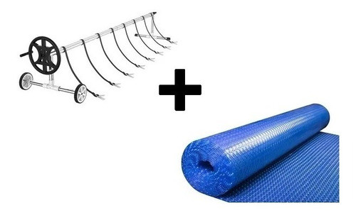 Manta Termica Cobertor Para Piscinas 14x3 Mtrs + Enrollador 0