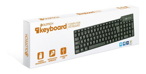 Teclado Usb Goldtech Para Computadoras Y Noteboo Worldmaster 1