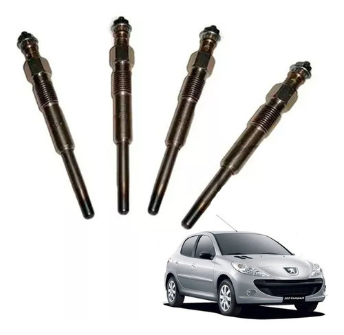 Juego Calentadores Peugeot 207 1.9 Dw8 0