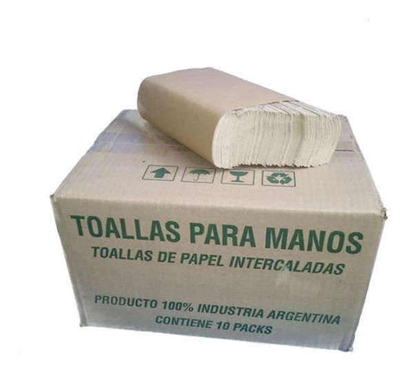 Toalla De Papel Para Manos Intercalada Eco Beige X2500 1