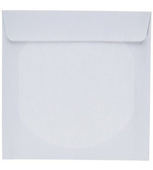 Fundas De Papel Blanco Para Cd / Dvd Con Ventana Transparent 1