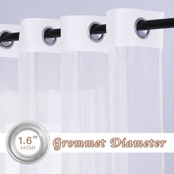 Nicetown - Cortinas De Gasa Con Textura Transparente Para Ve 1