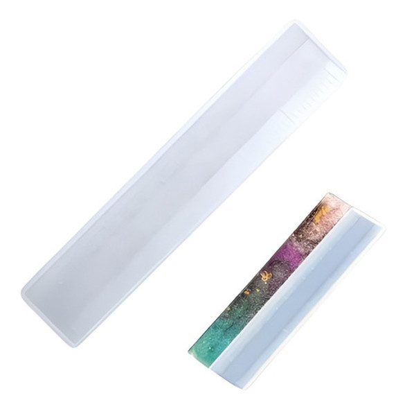 Molde De Silicona Regla - Util Escolar - 16cm - Ideal Resina 0