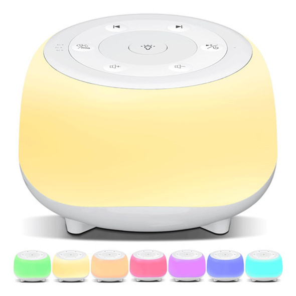 Máquina De Sonido Blanco Y Luz Nocturna 34 Sonidos 30 Nivele 0