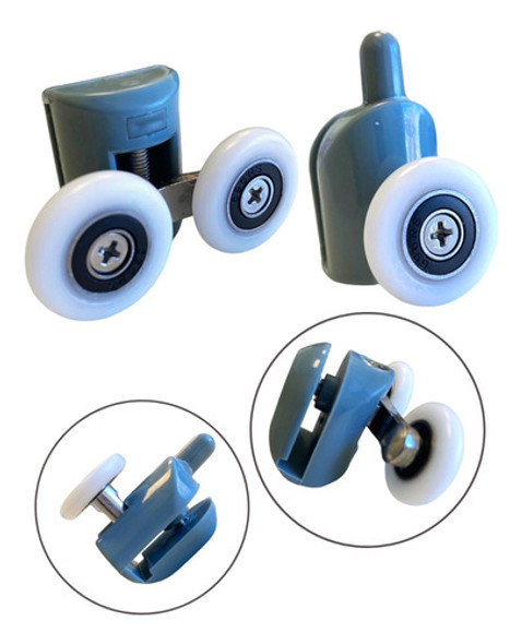 Rueda Para Mampara De Baño (8 Pzs) Rodamientos 1