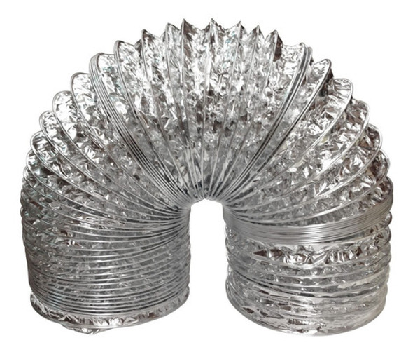 Tubo Flexible De Ventilación Aluminio 125 Mm X 3 Mts 0