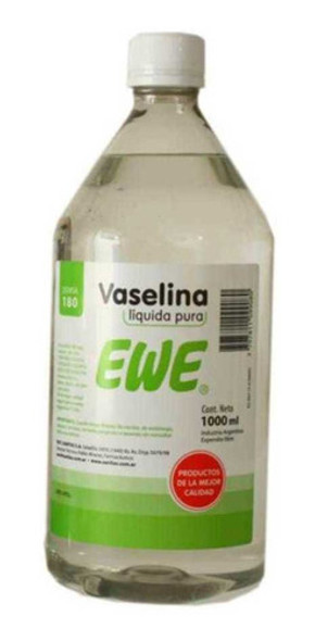 Vaselina Líquida Ewe Sin Sabor Por 1000ml Densa 180 0