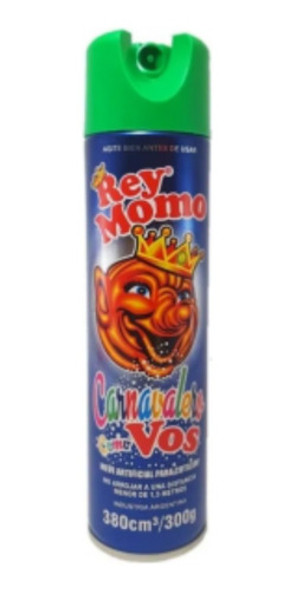 Nieve Espuma Rey Momo Carnaval 380cm3 X1u 0