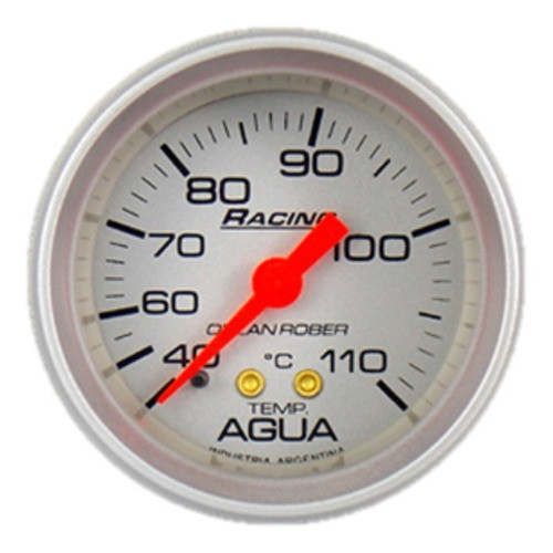Reloj Temperatura De Agua  Mecánico 2mts Fondo Plata 0