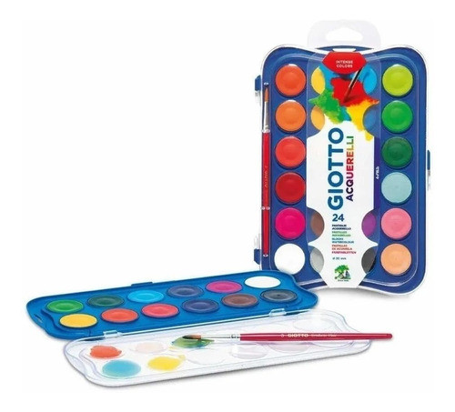 Acuarelas Giotto X 24 Colores + Pincel 0