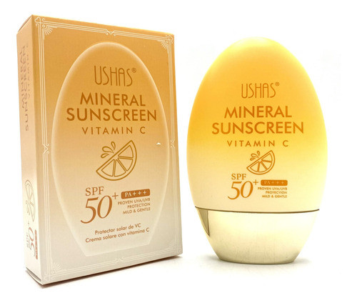 Protector Solar Ushas Con Mineral Y Vitamina C Con Spf 50+ 0