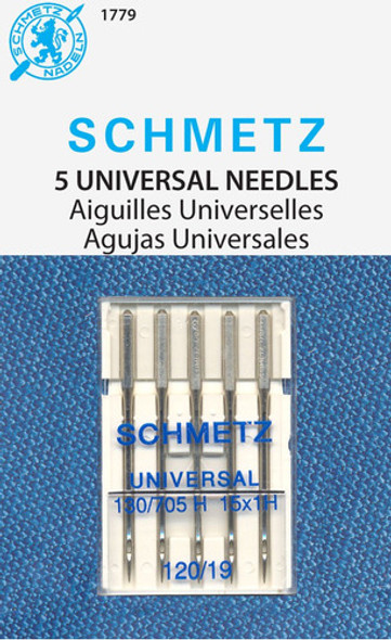 5 Agujas Schmetz Universal Size 120/19 0