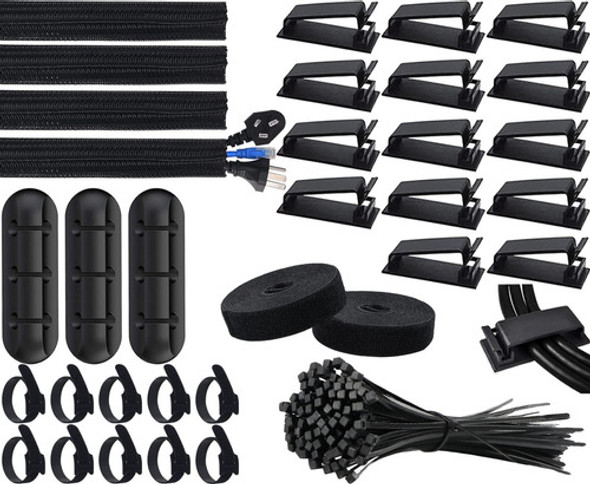 Soulwit Kit De Gestin De Cables, Funda Organizadora De 4 Cab 0