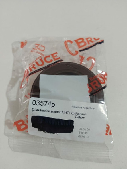 Reten Cigüeñal Delantero Ford Escort Motor 1.6 3574p 1