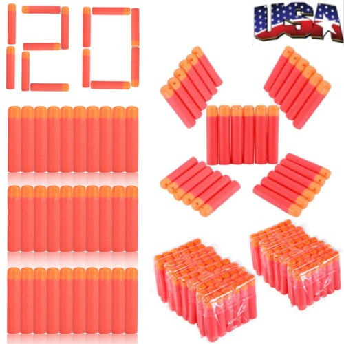 Bala De Espuma Suave De Relleno 120pcs Dardos 9.5cm Para Pis 0