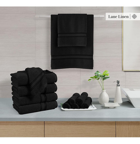~? Lane Linen Juego De Toallas De Baño De Lujo - Juego De 6 1