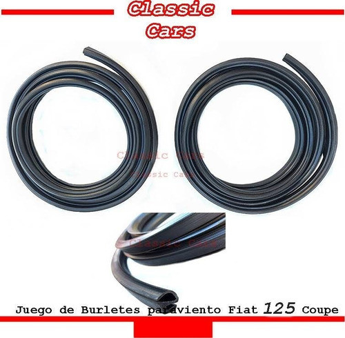 Burlete De  Puerta + Burlete Baul Fiat 125 Coupe Classic Car 1
