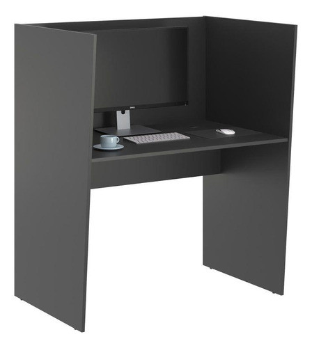 Mesa De Trabalho 1 Lugar Alaska Preto Onix 0