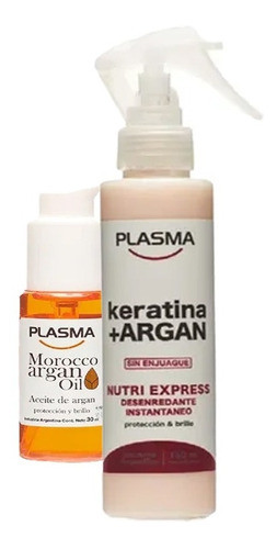 Desenredante Nutriexpress 150ml Plasma + Serum Plasma 30cc 0