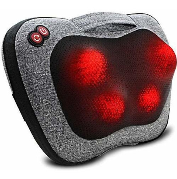 Masajeador De Espalda Cuello Calor Amasamiento Profundo 0
