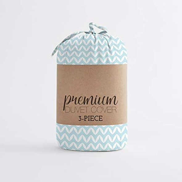 Juego De Funda Nórdica Linen Market, Inflado Chevron Azul Cl 1 Juego De Funda Nórdica Linen Market, Inflado Chevron Azul Cl 1