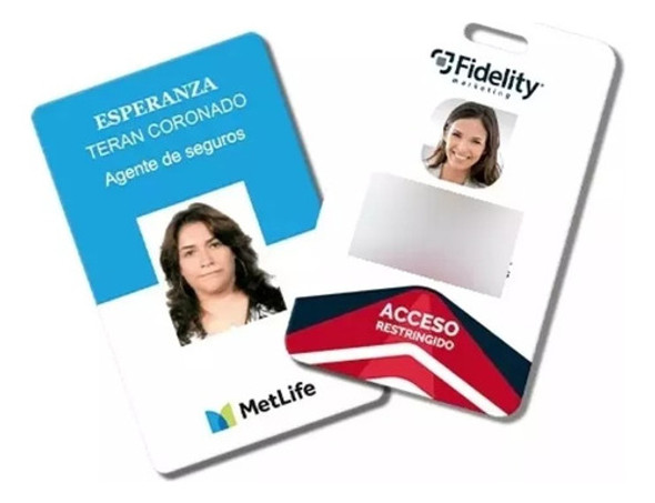Credenciales Pvc Plásticas Doble Faz X6 0