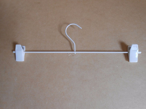 Set X 50 Perchas Metal Blanca Con Broche. Adulto / Niño 0