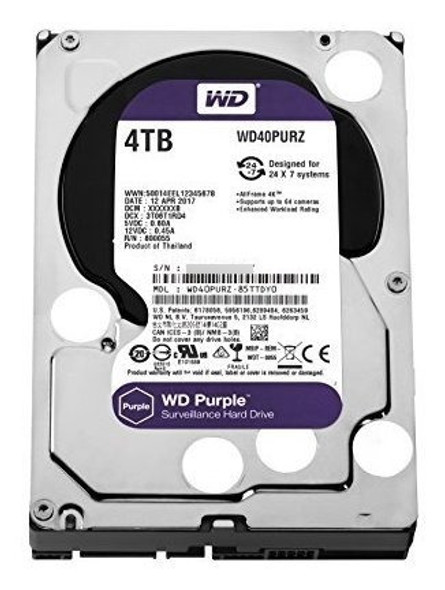 Wd Color Morado De Vigilancia Disco Duro Rpm Clase Sat 0