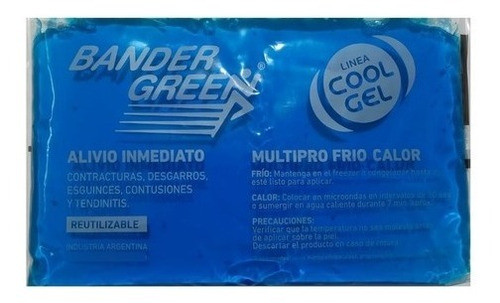 Gel Frio Calor Multipro 25x15 Cm Golpes Lesion Bander Green 0