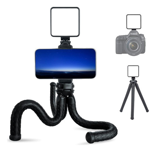 Trípode Flexible Fotopro Con Zapata Fría Ligera Montaje En T 0