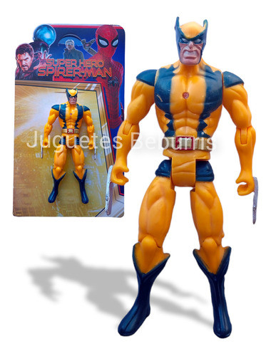Excelente Muñeco Wolverine Articulado Con 2 Accesorios 0