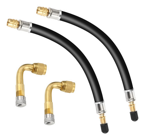 X-bull 90 Grados Neumático Válvula Extensión Adaptador Motoc 0