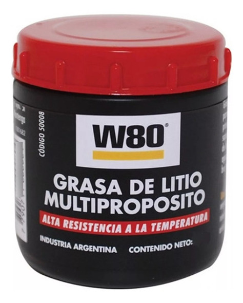 Grasa De Litio Multiproposito 250gr  W80 0 Grasa De Litio Multiproposito 250gr  W80 0