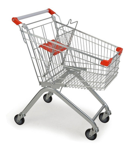 Carro (o Carrito) Para Supermercado 80 Litros Color Rojo 0