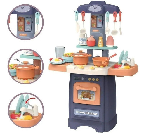 Cocina Infantil+sonido+luz+canilla Sale Agua+29 Accesorios 0