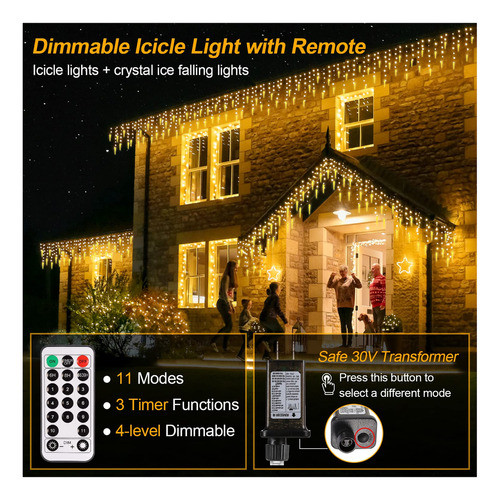 Greenclick Luces De Carmbanos Para Exteriores, Color Blanco 1