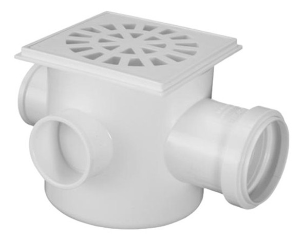 Caja Sifonada 100x100x50mm Blanca 4 Salidas 904 Krona 0