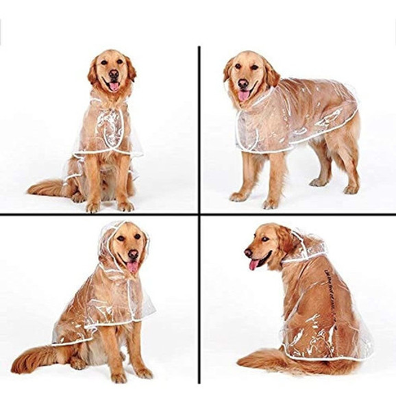 Impermeable Para Perros Bonaweite Con Poncho Con Capucha, Im 1